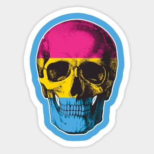 Pansexual Skull Sticker